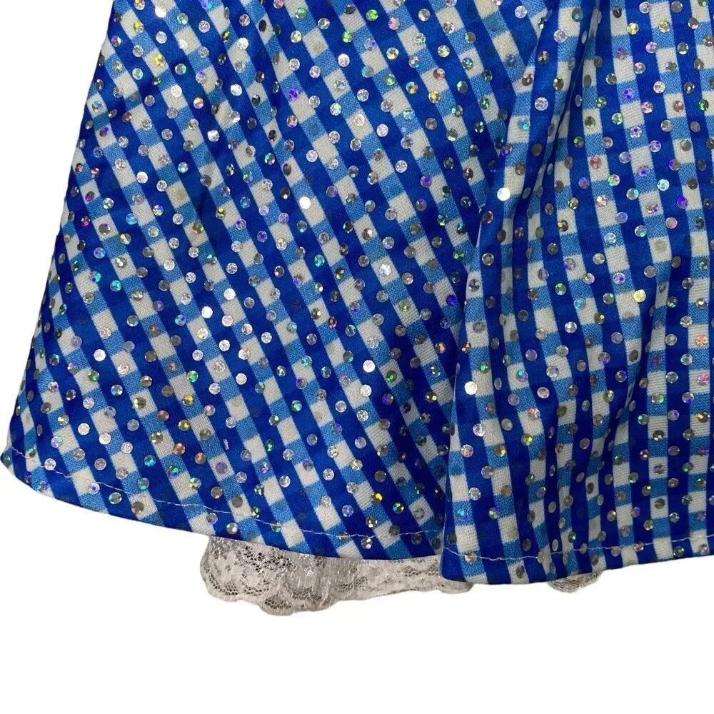 The Wizard Of Oz Dorothy Girls Costume Child Small Dress RUBIES Sequined - Picture 5 of 7